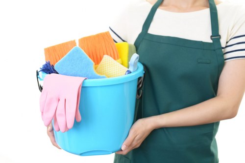 Carpet cleaning professional arriving for a booked service