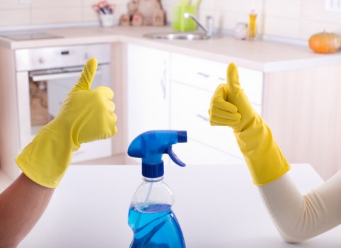 Carpet cleaner preparing equipment with safety in mind