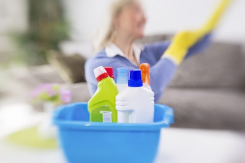 Technician using deep cleaning equipment on a mattress in West Green