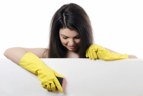 Customer completing a protected carpet cleaning payment
